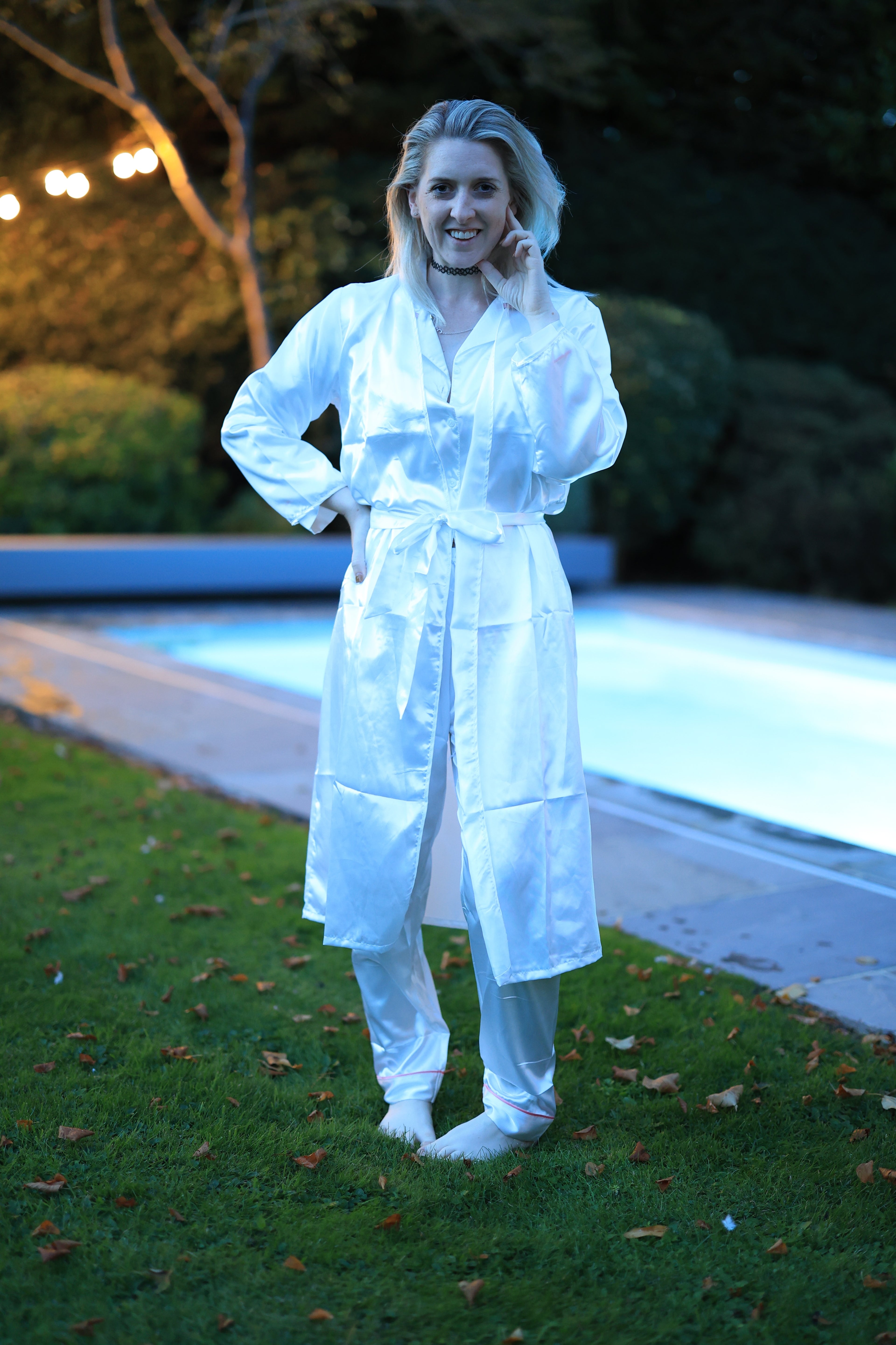 Satin Pyjamas In The Pool + Underwater Shots!