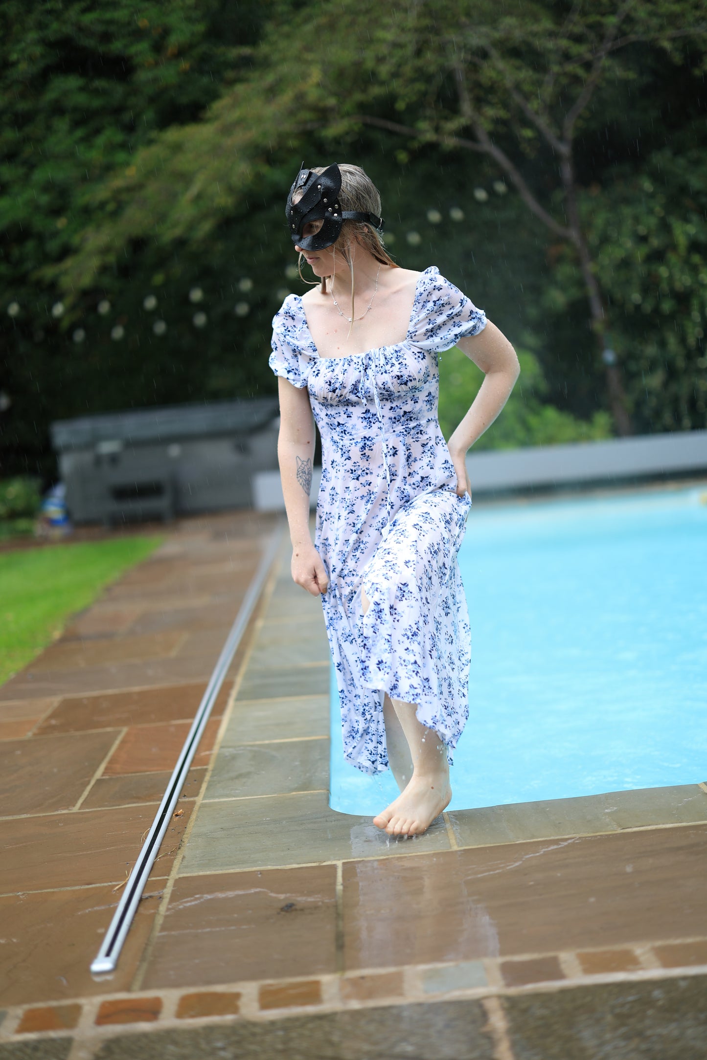 Flowy Summer Dress In Pool