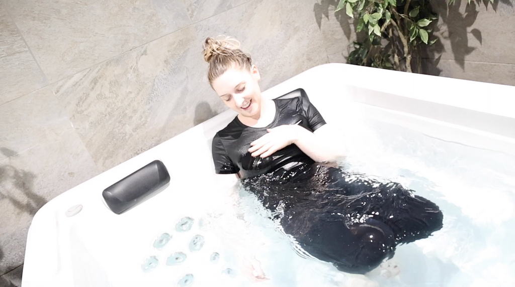 Black Sporty Look In Shower & Hottub