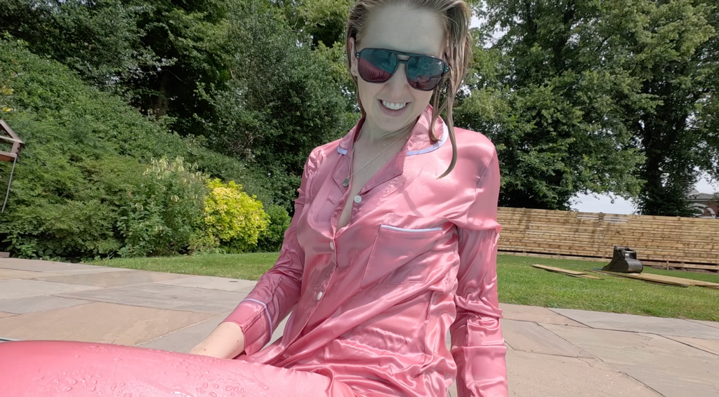 Satin Pyjamas In Pool + Underwater Scenes!